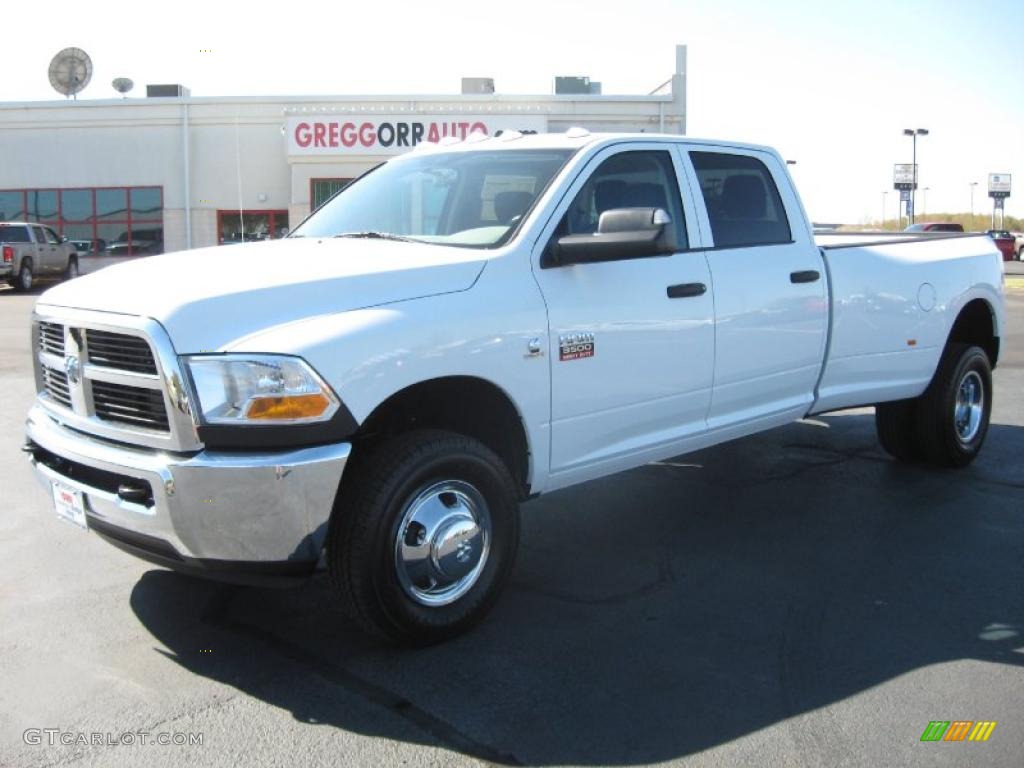 Bright White Dodge Ram 3500 HD