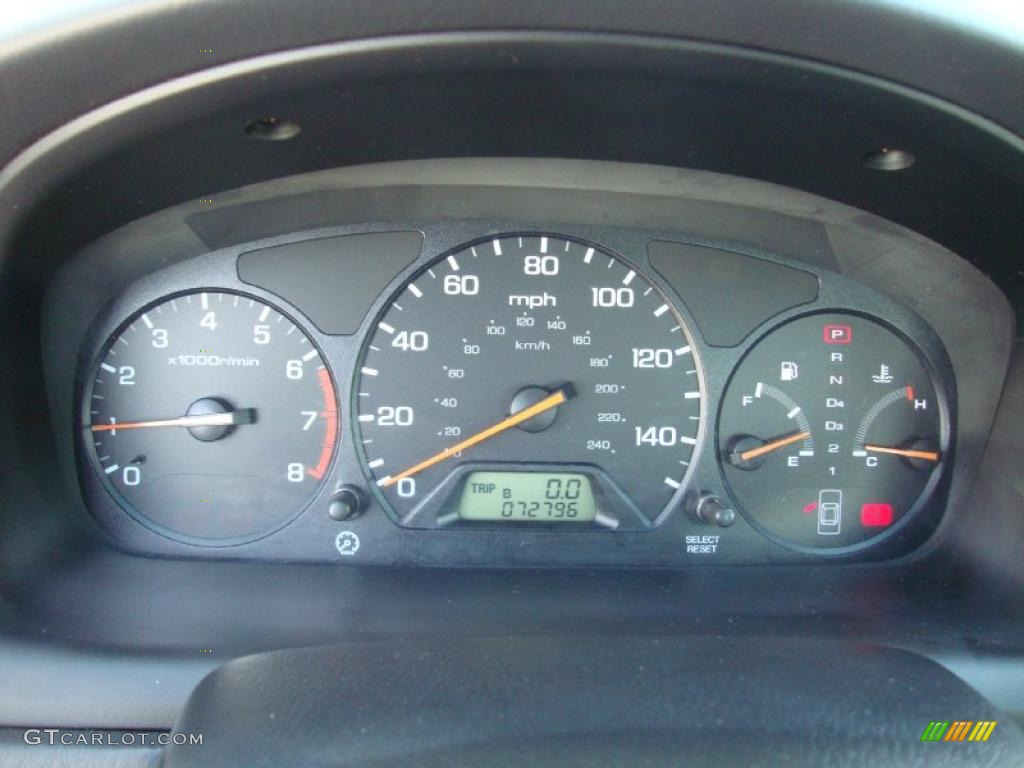 2000 Honda Accord EX-L Coupe Gauges Photo #38500075