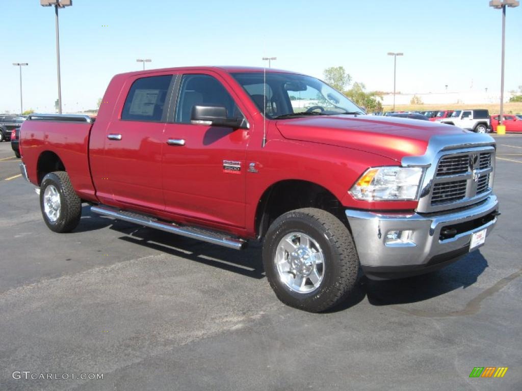 Deep Cherry Crystal Pearl 2011 Dodge Ram 2500 HD Big Horn Mega Cab 4x4 Exterior Photo #38500655