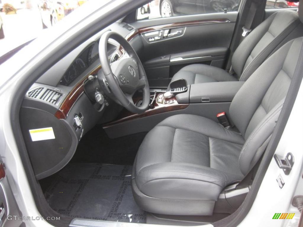 Black Interior 2010 Mercedes-Benz S 400 Hybrid Sedan Photo #38501003