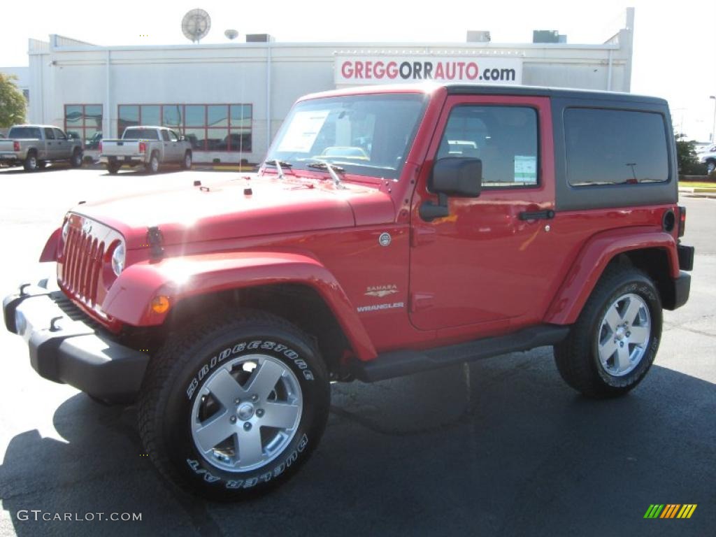 Flame Red Jeep Wrangler