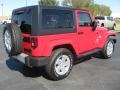 2011 Flame Red Jeep Wrangler Sahara 4x4  photo #4