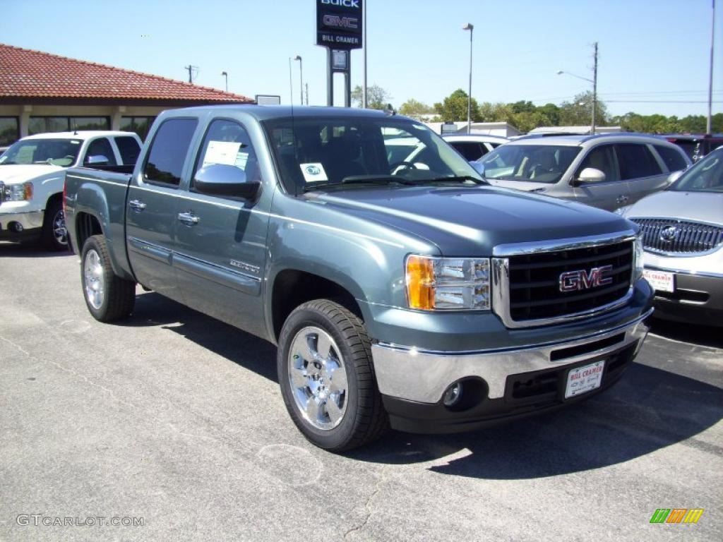 Stealth Gray Metallic 2011 GMC Sierra 1500 SLE Crew Cab Exterior Photo #38505027