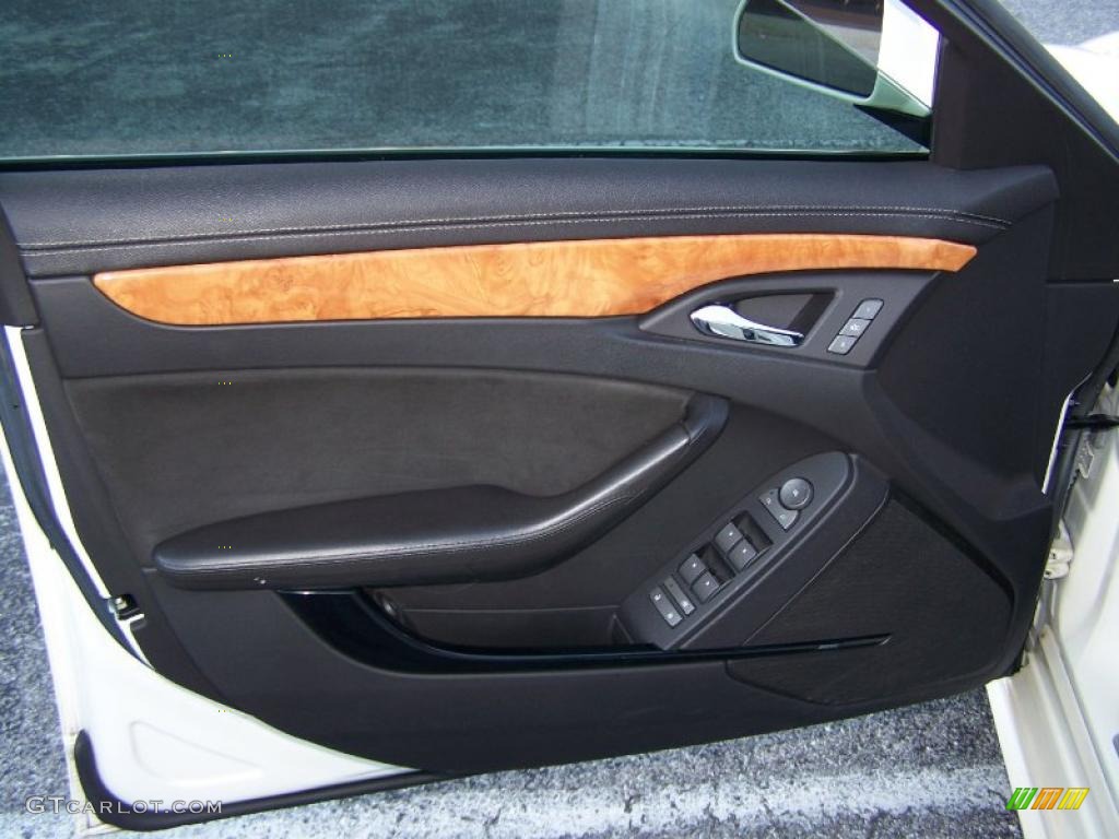 2009 Cadillac CTS -V Sedan Ebony Door Panel Photo #38506427