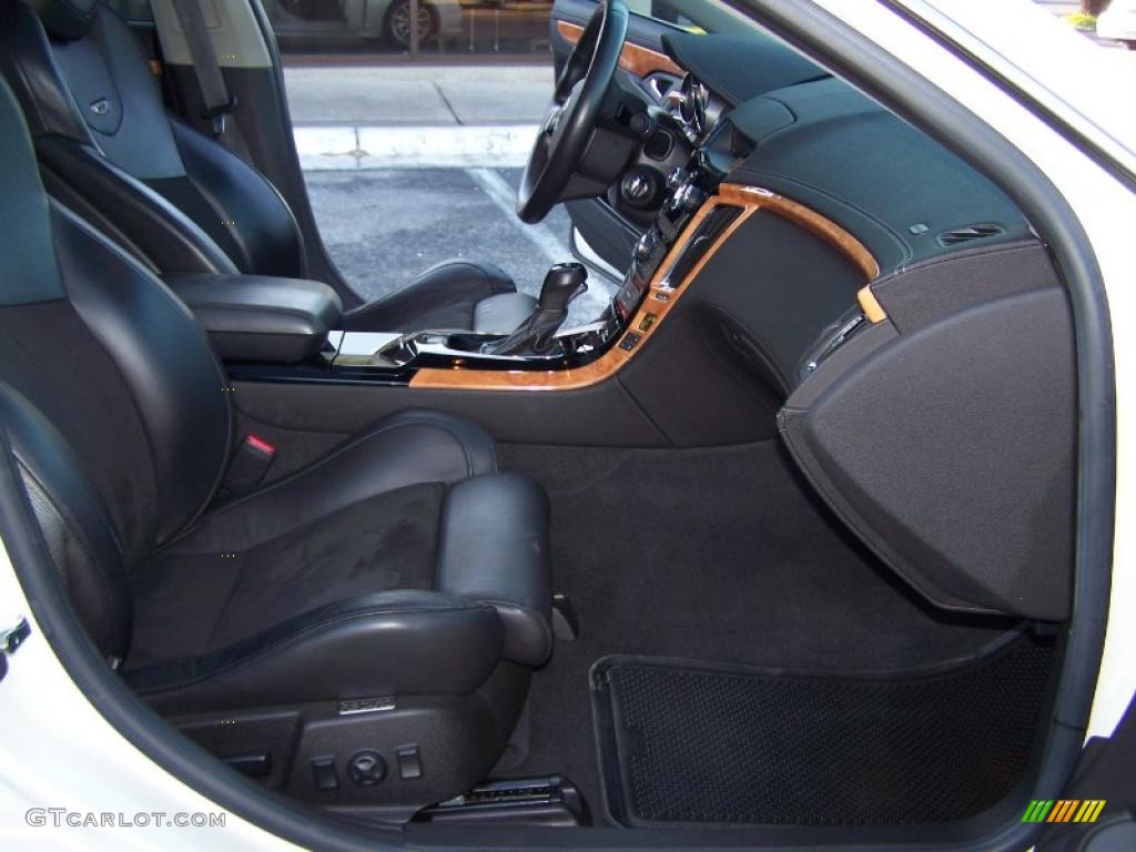 Ebony Interior 2009 Cadillac CTS -V Sedan Photo #38506527