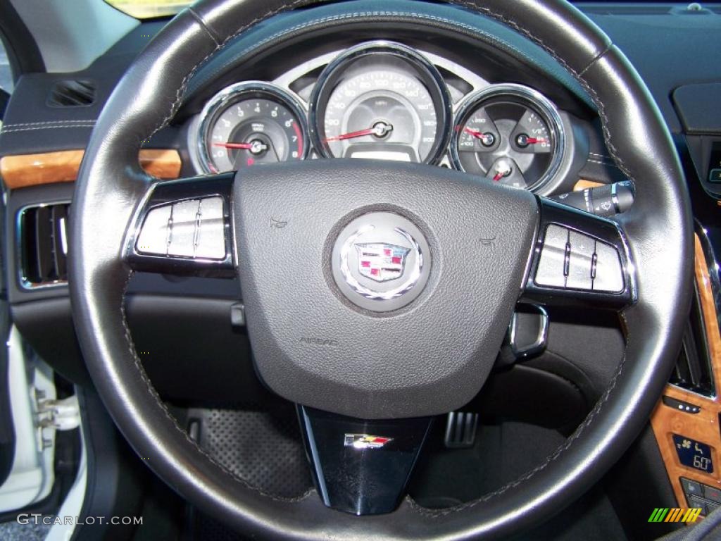 2009 CTS -V Sedan - White Diamond Tri-Coat / Ebony photo #32