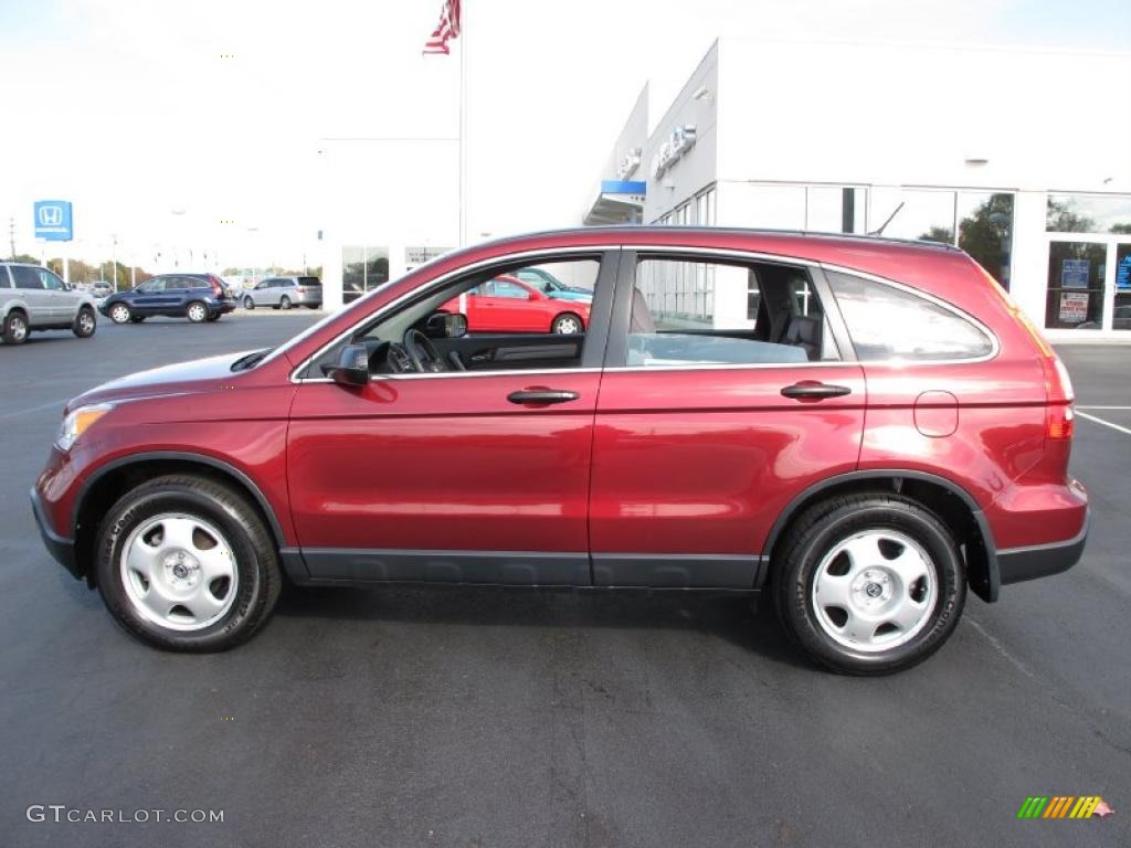 2008 CR-V LX 4WD - Tango Red Pearl / Gray photo #1