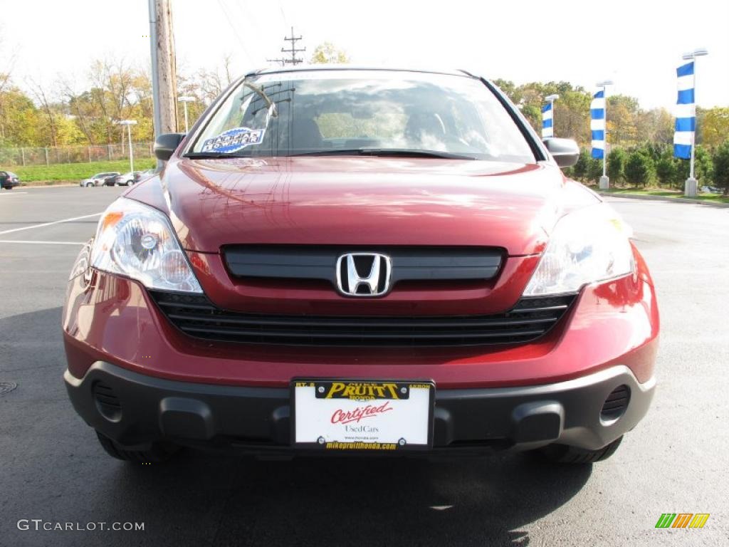 2008 CR-V LX 4WD - Tango Red Pearl / Gray photo #4