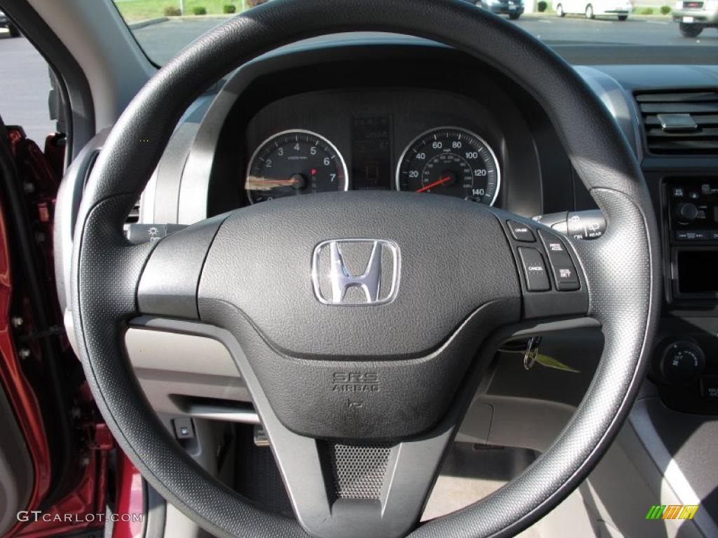 2008 CR-V LX 4WD - Tango Red Pearl / Gray photo #17
