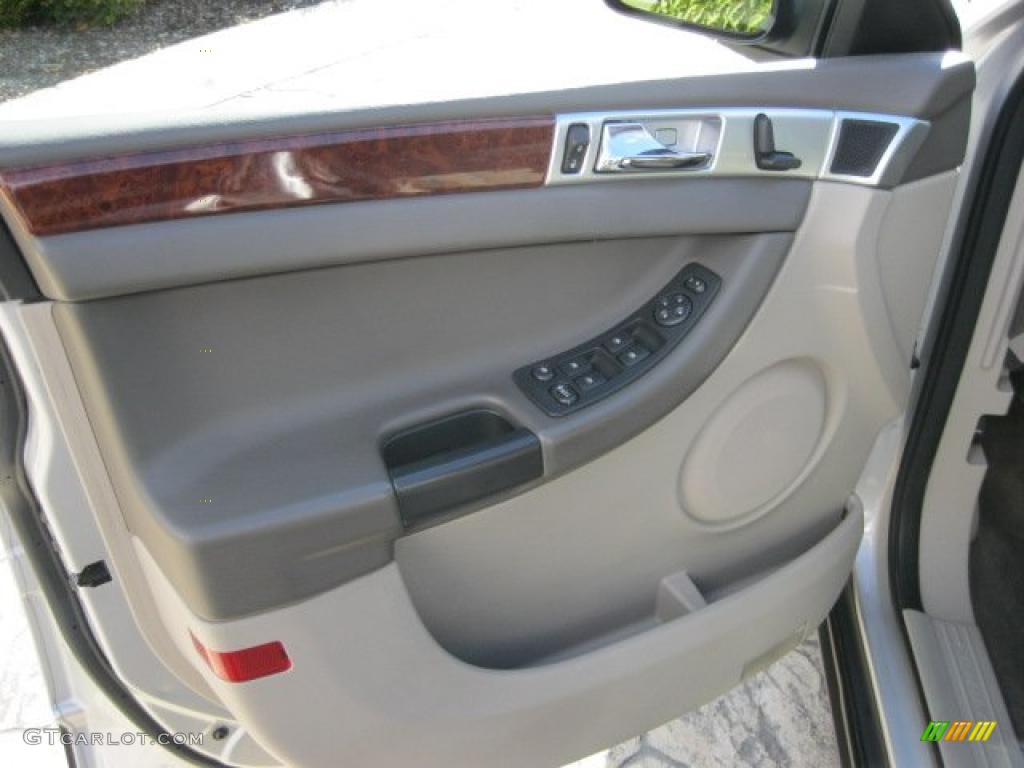 2004 Chrysler Pacifica Standard Pacifica Model Light Taupe Door Panel Photo #38508119