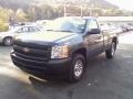 2008 Blue Granite Metallic Chevrolet Silverado 1500 Work Truck Regular Cab 4x4  photo #1