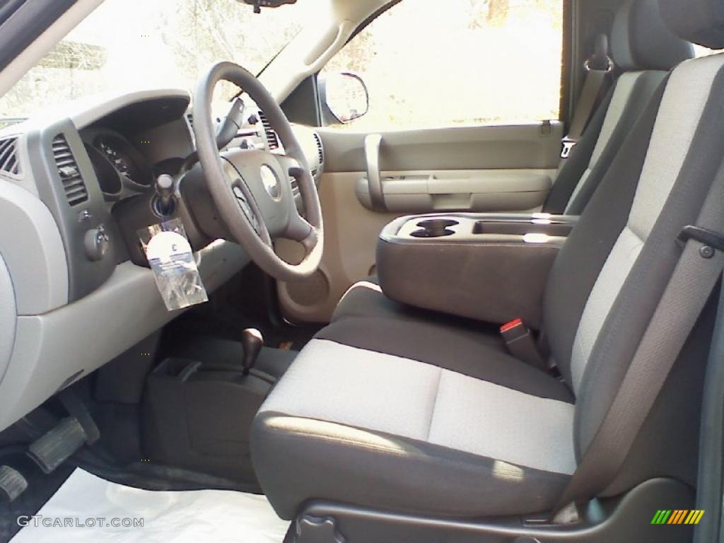 2008 Silverado 1500 Work Truck Regular Cab 4x4 - Blue Granite Metallic / Dark Titanium photo #7