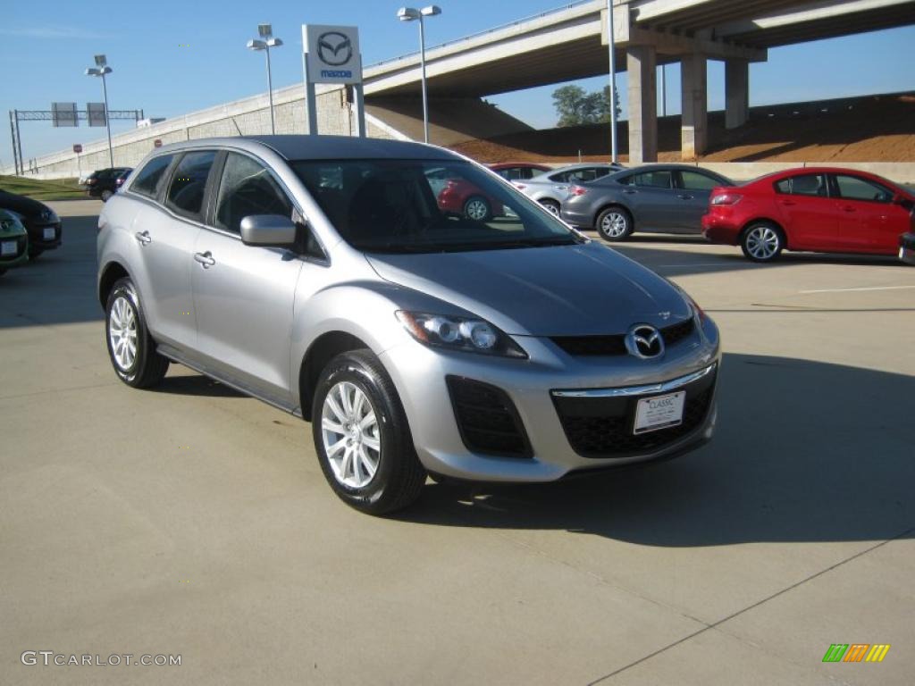 Liquid Silver Metallic 2010 Mazda CX-7 i Sport Exterior Photo #38511779
