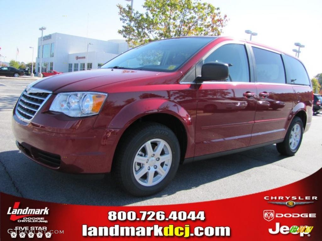 2010 Town & Country LX - Deep Cherry Red Crystal Pearl / Medium Slate Gray/Light Shale photo #1