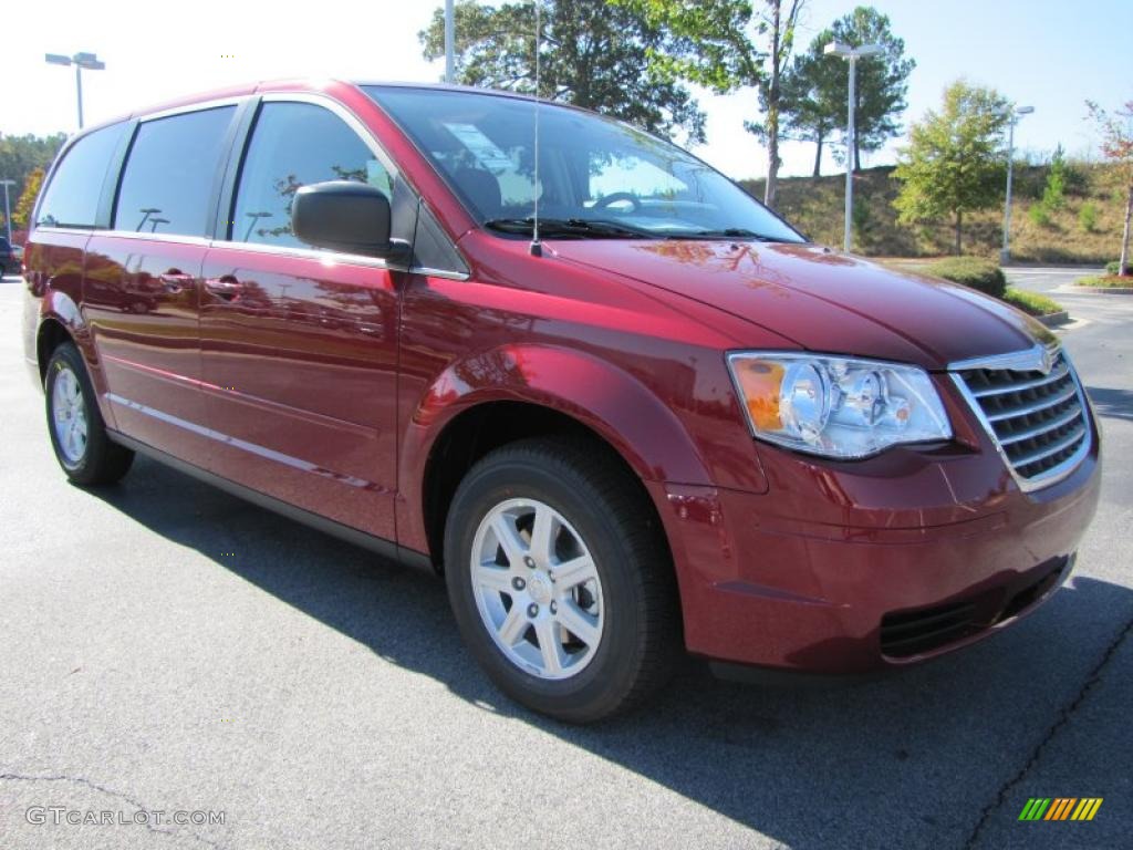 2010 Town & Country LX - Deep Cherry Red Crystal Pearl / Medium Slate Gray/Light Shale photo #4