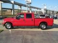 2007 Red Clearcoat Ford F250 Super Duty XLT Crew Cab  photo #2