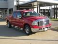 2007 Red Clearcoat Ford F250 Super Duty XLT Crew Cab  photo #7