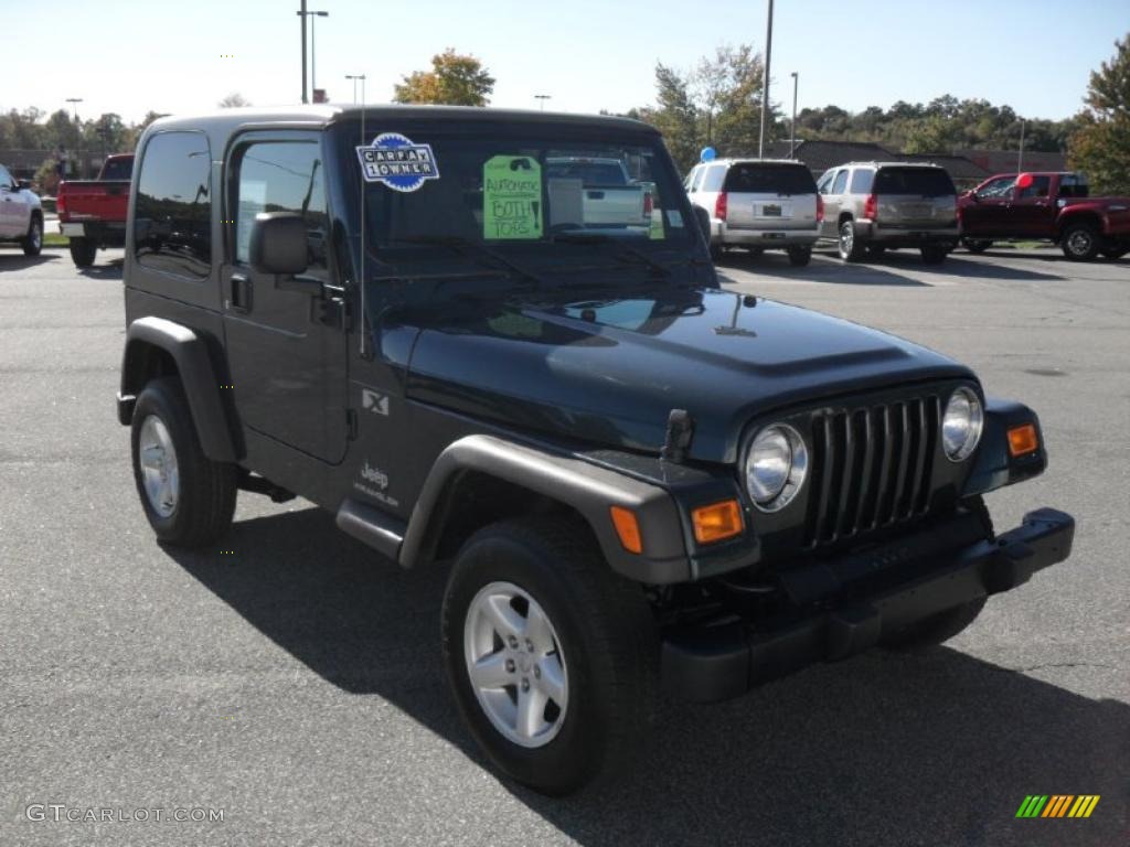 2005 Wrangler X 4x4 - Deep Beryl Green Pearl / Khaki photo #5