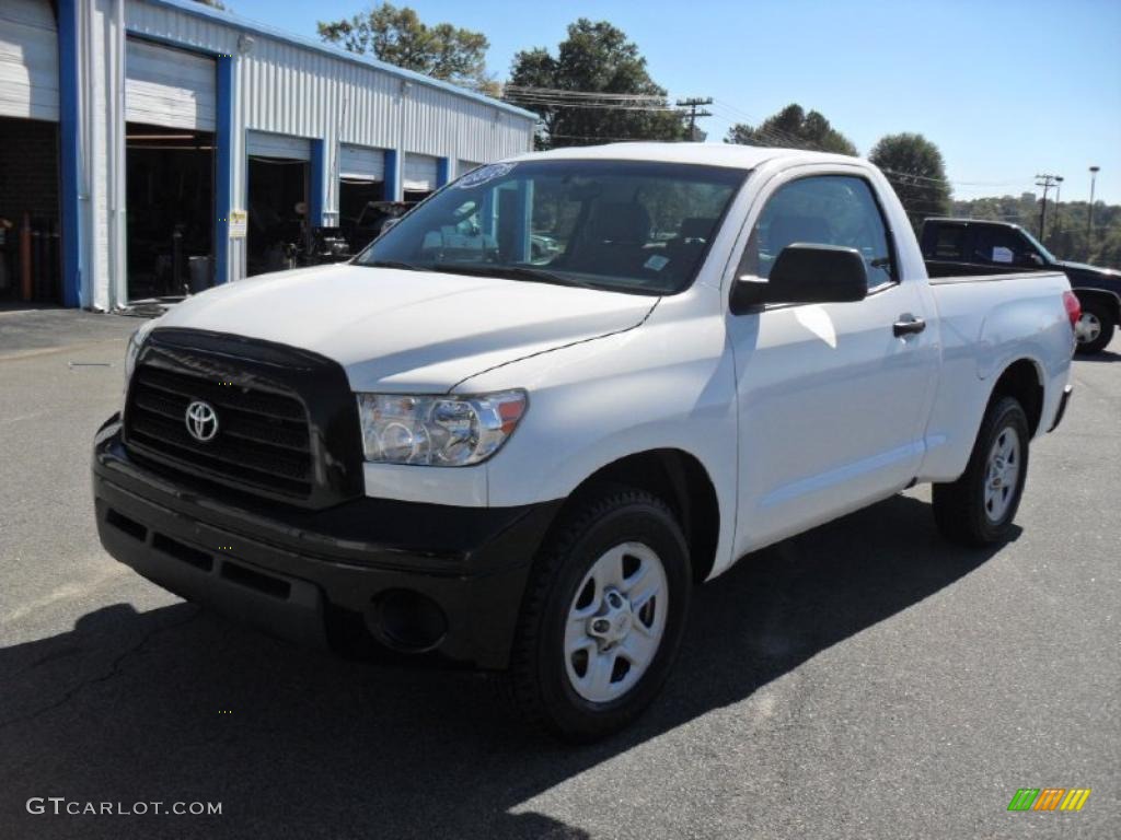 2007 Tundra Regular Cab - Super White / Graphite Gray photo #1