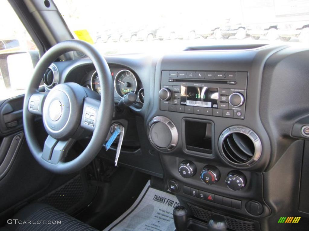 2011 Jeep Wrangler Sport 4x4 Black Dashboard Photo #38515359