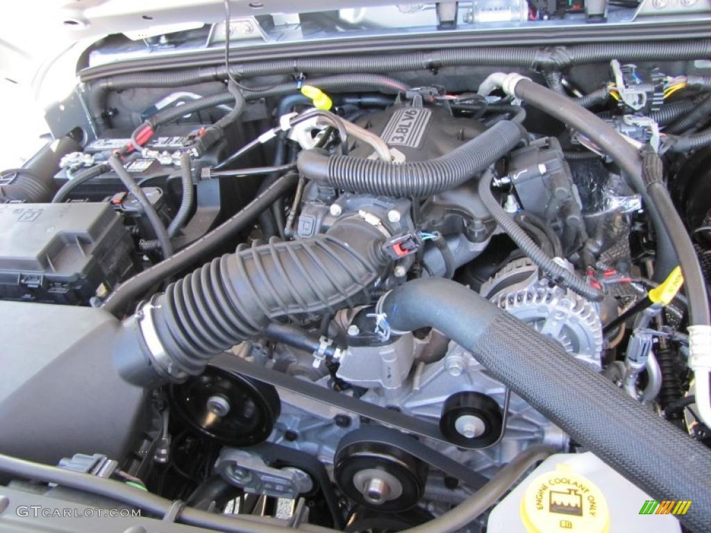 2011 Jeep Wrangler Sport 4x4 3.8 Liter OHV 12-Valve V6 Engine Photo #38515571