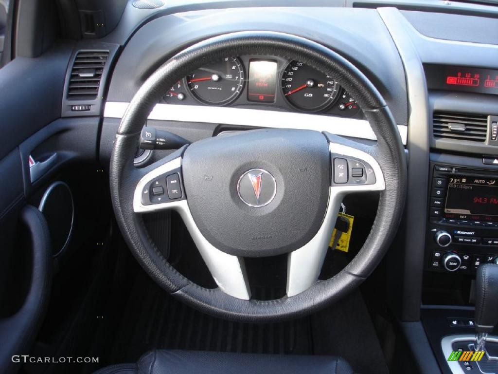 2008 Pontiac G8 Standard G8 Model Onyx Steering Wheel Photo #38516167