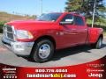 2011 Flame Red Dodge Ram 3500 HD Big Horn Crew Cab Dually  photo #1