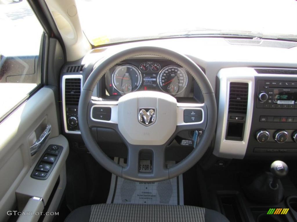 2011 Dodge Ram 3500 HD Big Horn Crew Cab Dually Dark Slate Gray/Medium Graystone Steering Wheel Photo #38516431