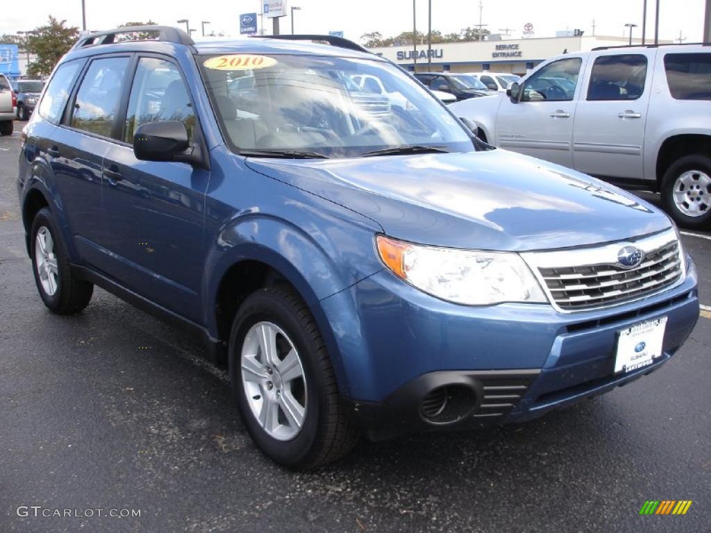 Newport Blue Pearl 2010 Subaru Forester 2.5 X Premium Exterior Photo #38516471