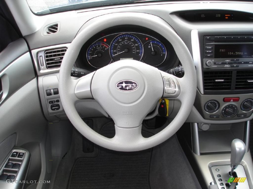 2010 Subaru Forester 2.5 X Premium Platinum Steering Wheel Photo #38516635