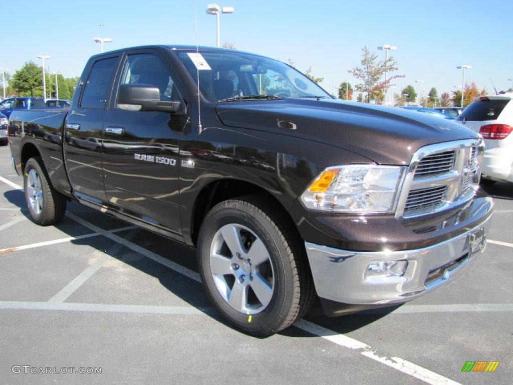 2011 Ram 1500 Big Horn Quad Cab - Rugged Brown Pearl / Dark Slate Gray/Medium Graystone photo #4