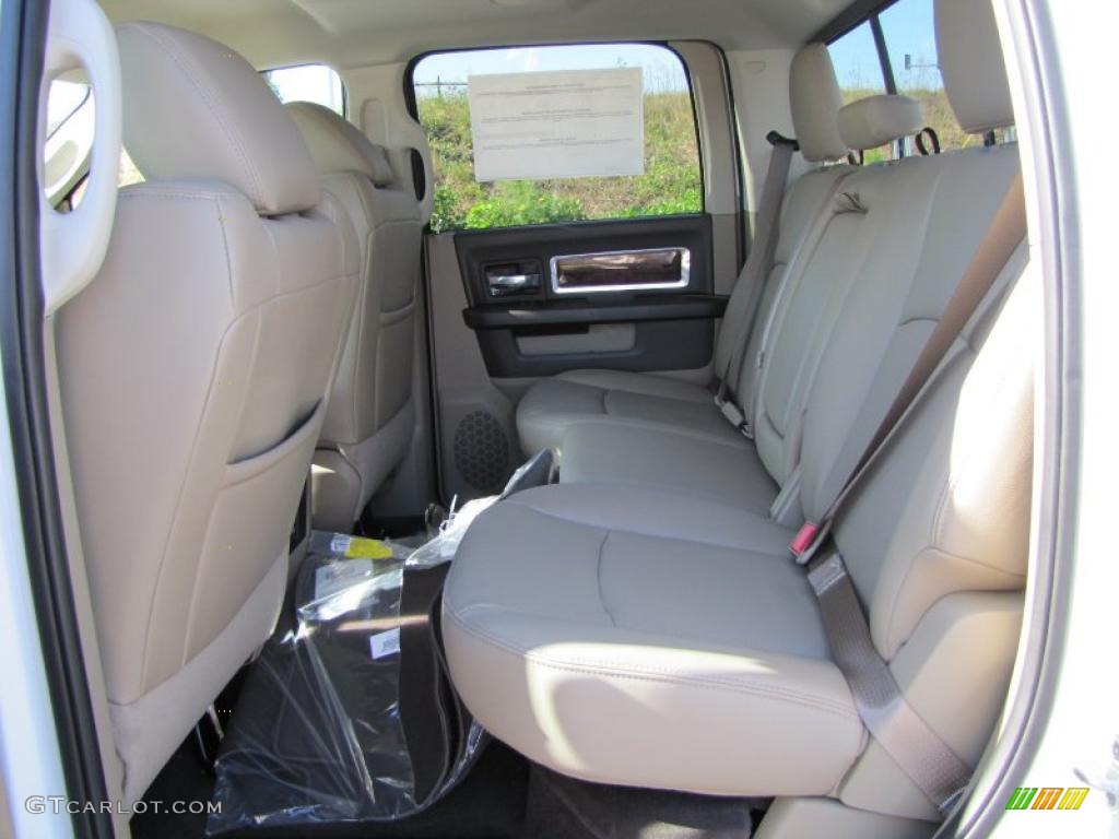 Light Pebble Beige/Bark Brown Interior 2011 Dodge Ram 3500 HD Laramie Crew Cab 4x4 Dually Photo #38517371