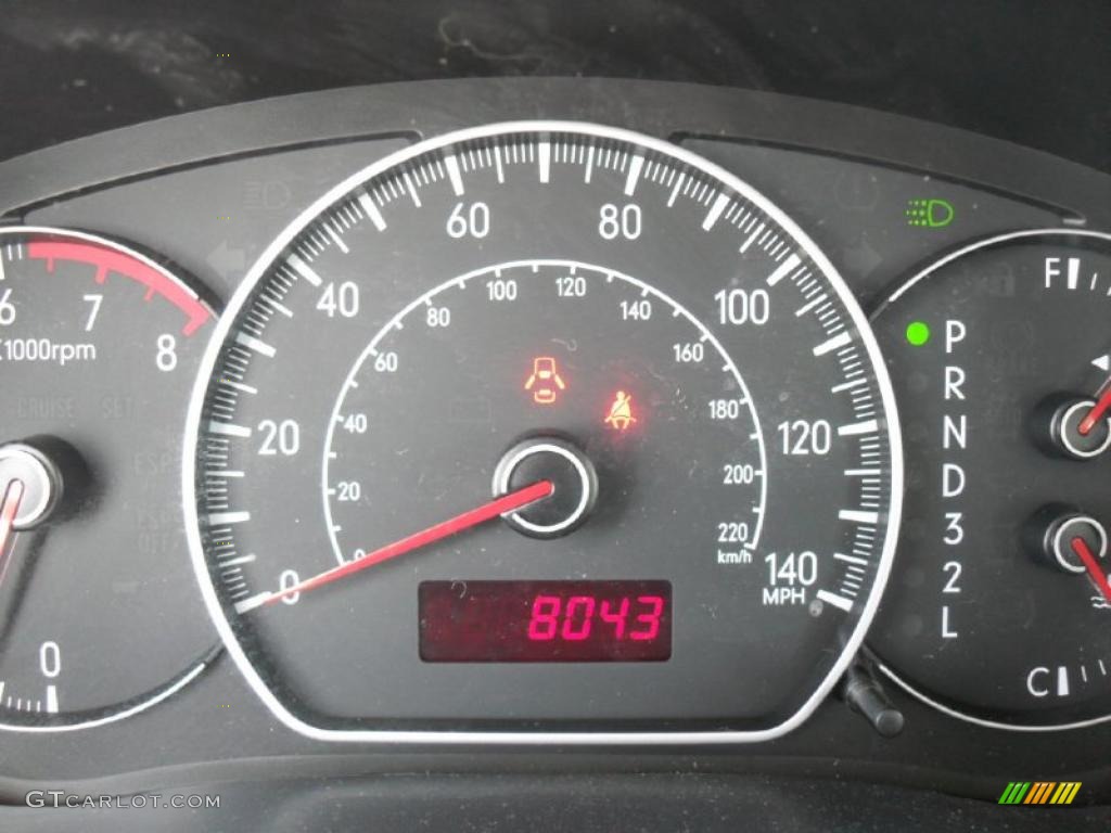 2009 Suzuki SX4 Sport Sedan Gauges Photo #38518043