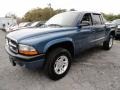 2004 Atlantic Blue Pearl Dodge Dakota Sport Quad Cab 4x4  photo #1