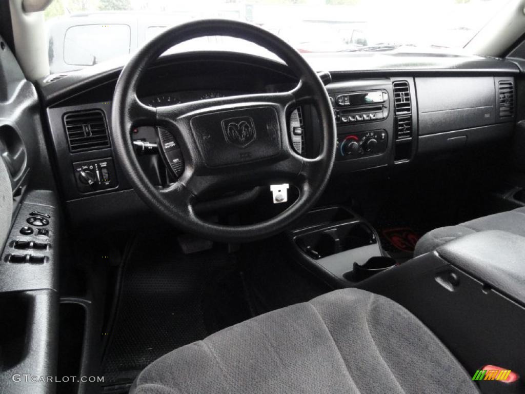 Dark Slate Gray Interior 2004 Dodge Dakota Sport Quad Cab 4x4 Photo #38520355