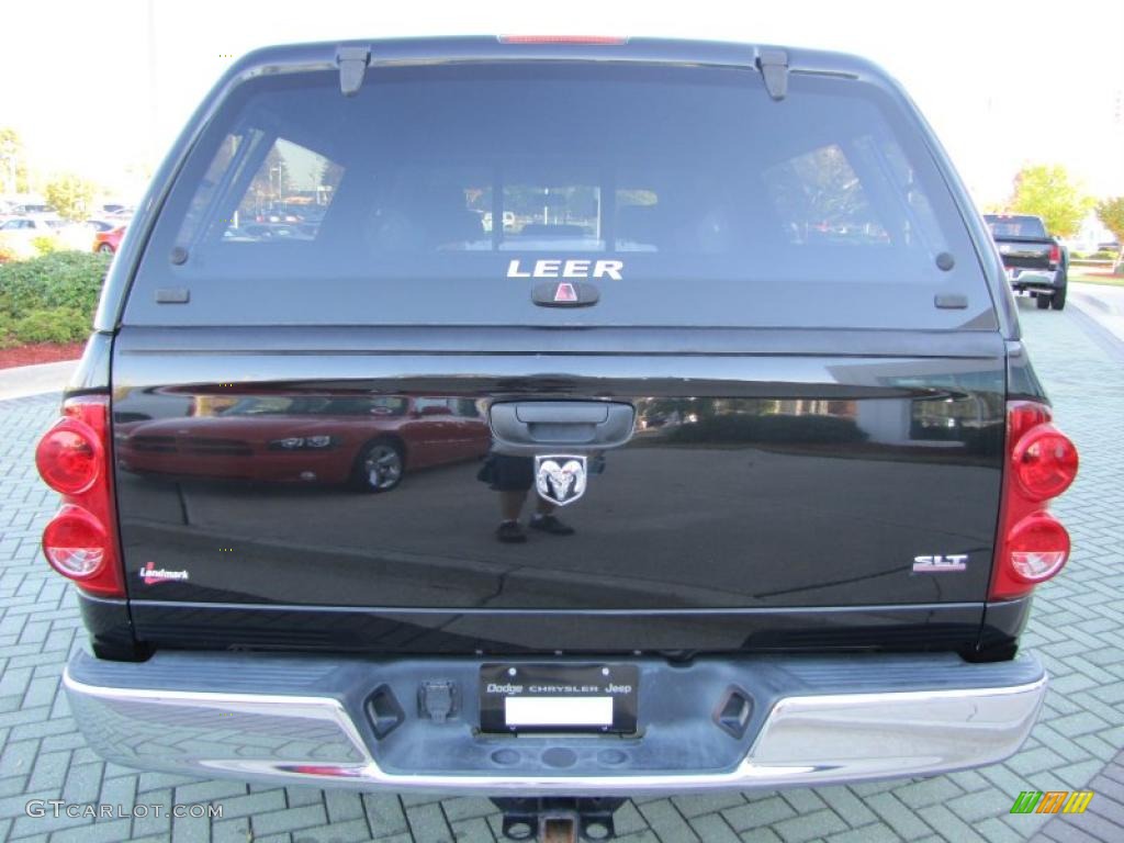 2007 Ram 3500 SLT Mega Cab Dually - Brilliant Black Crystal Pearl / Medium Slate Gray photo #4