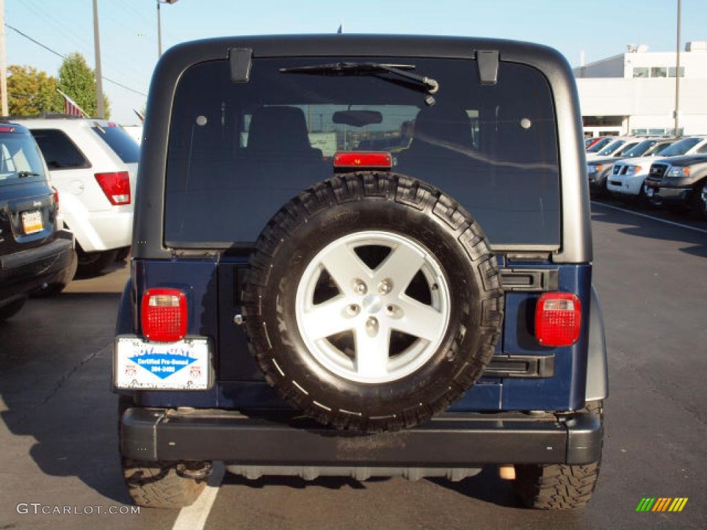 2006 Wrangler Rubicon 4x4 - Midnight Blue Pearl / Dark Slate Gray photo #6