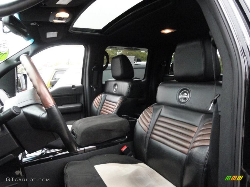 Black/Dusted Copper Interior 2008 Ford F150 Harley-Davidson SuperCrew 4x4 Photo #38520903