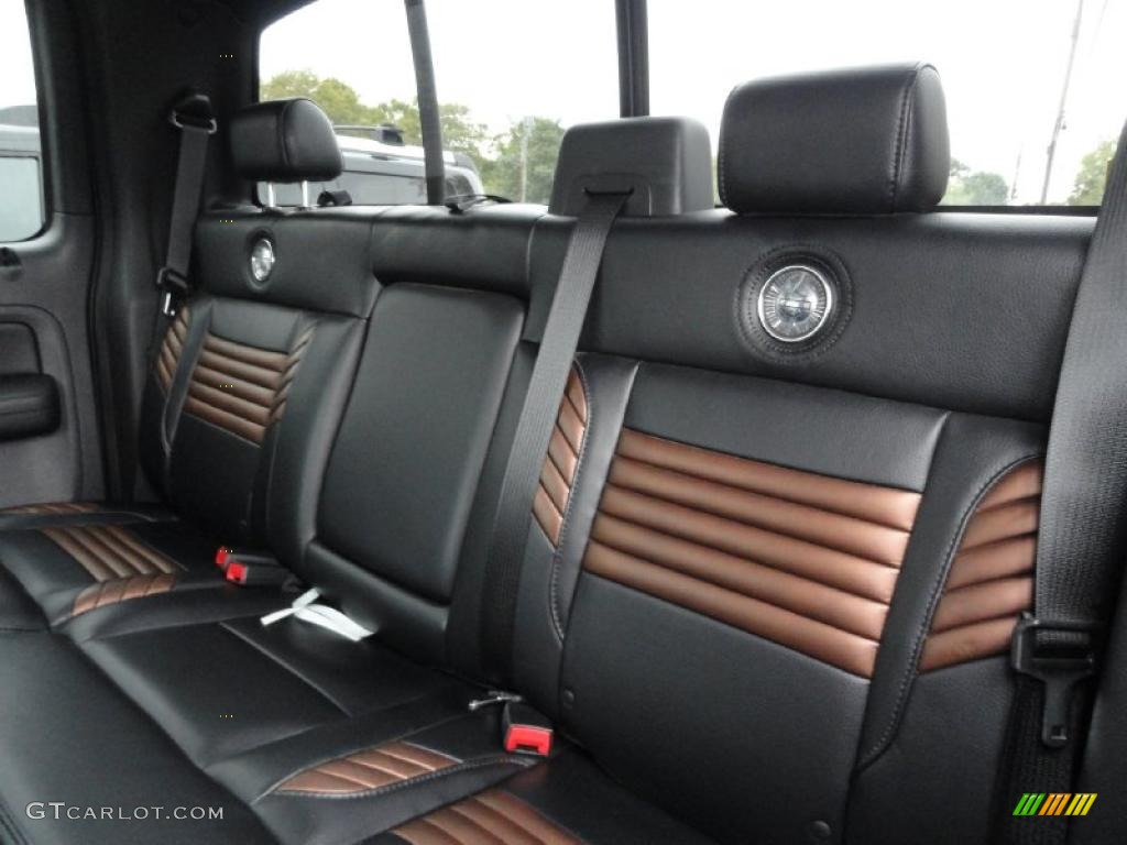 Black/Dusted Copper Interior 2008 Ford F150 Harley-Davidson SuperCrew 4x4 Photo #38520935