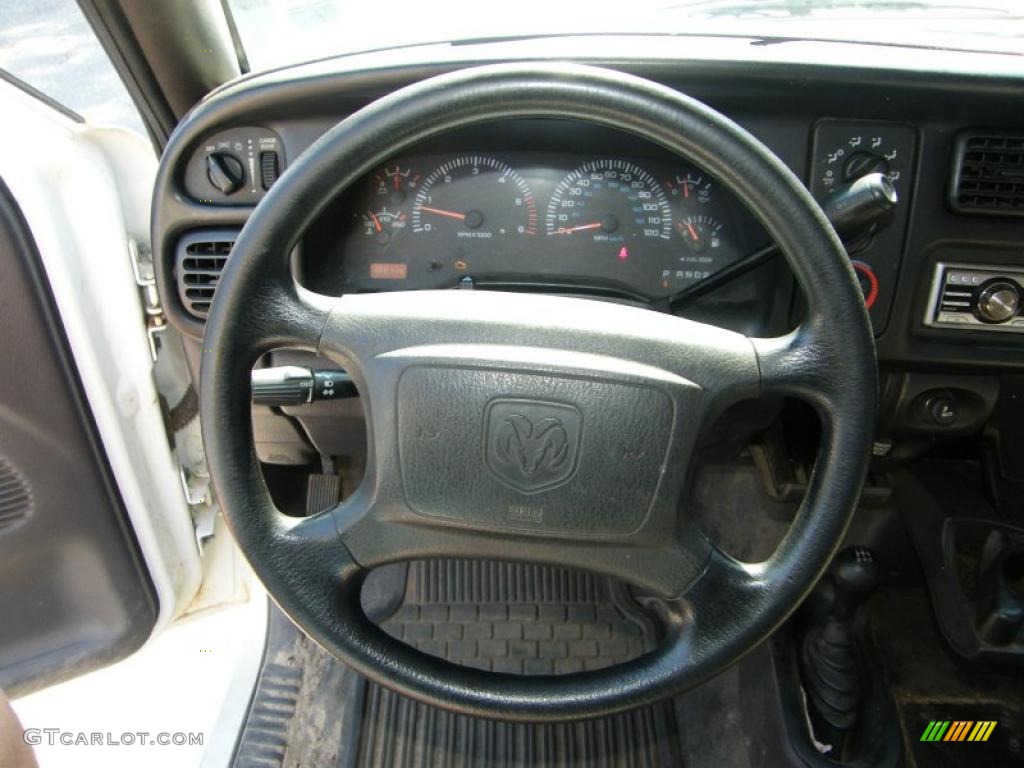 2001 Dodge Ram 1500 Regular Cab 4x4 Agate Steering Wheel Photo #38521899