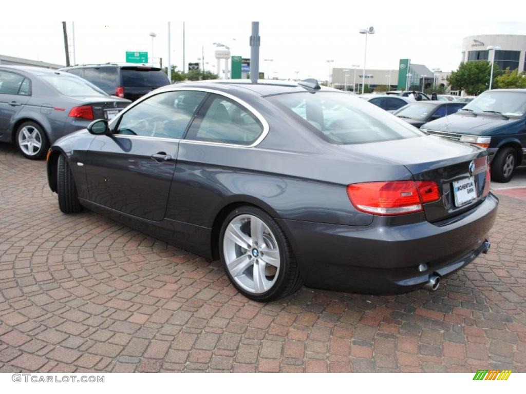 2008 3 Series 335i Coupe - Sparkling Graphite Metallic / Oyster photo #3