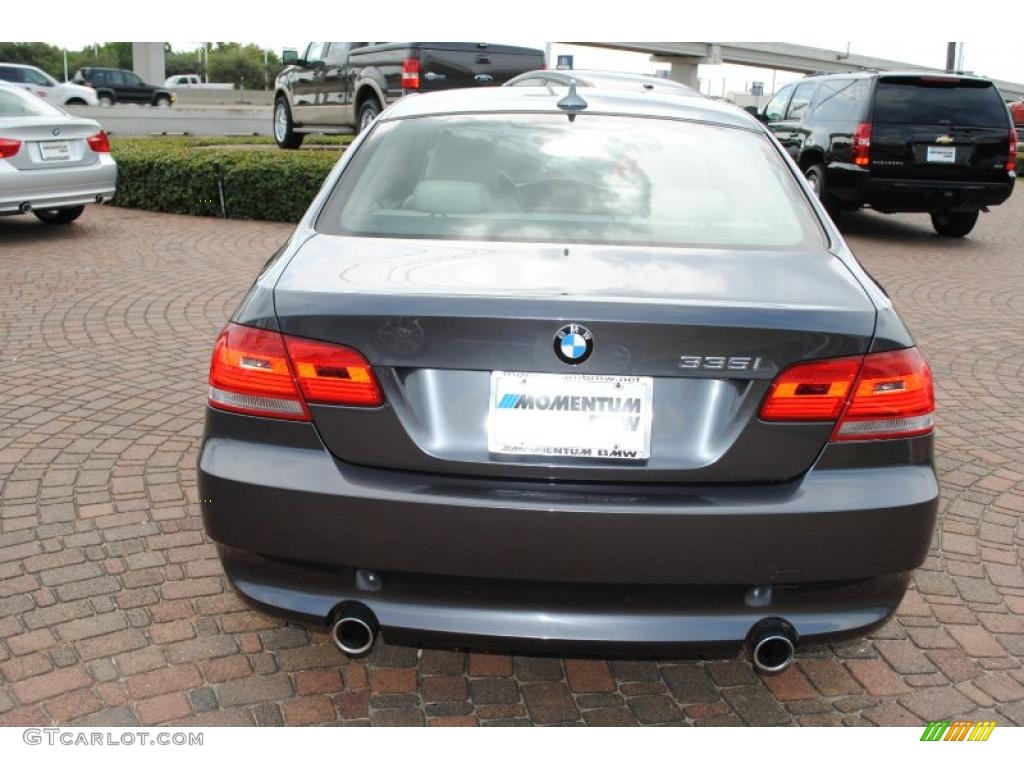 2008 3 Series 335i Coupe - Sparkling Graphite Metallic / Oyster photo #4