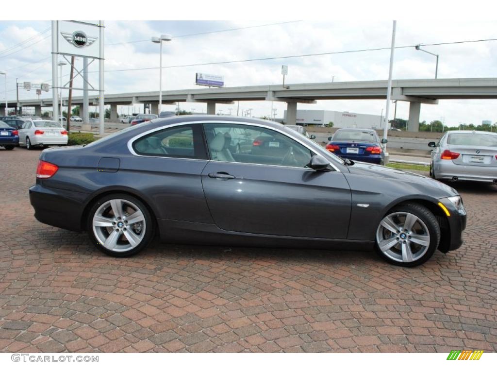 2008 3 Series 335i Coupe - Sparkling Graphite Metallic / Oyster photo #6