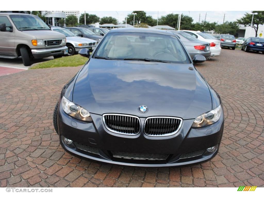2008 3 Series 335i Coupe - Sparkling Graphite Metallic / Oyster photo #8