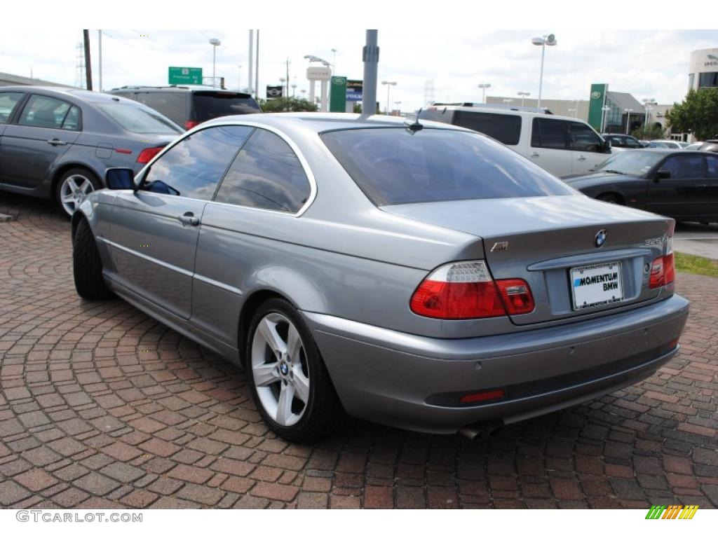 2004 3 Series 325i Coupe - Silver Grey Metallic / Black photo #3