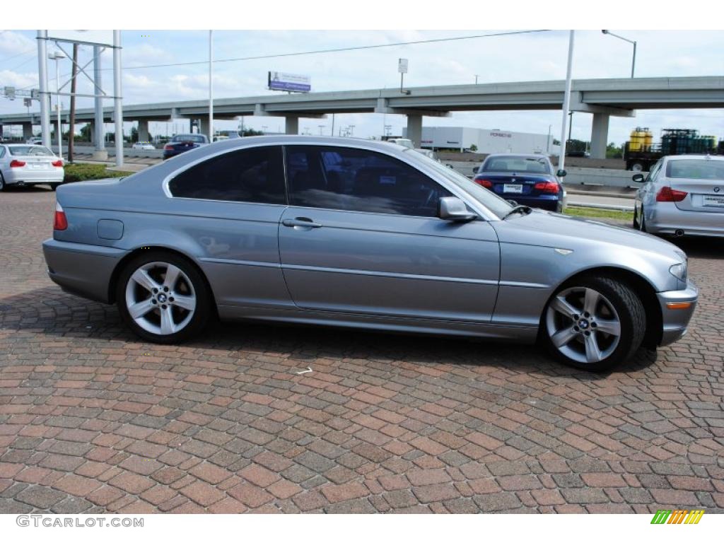 2004 3 Series 325i Coupe - Silver Grey Metallic / Black photo #6