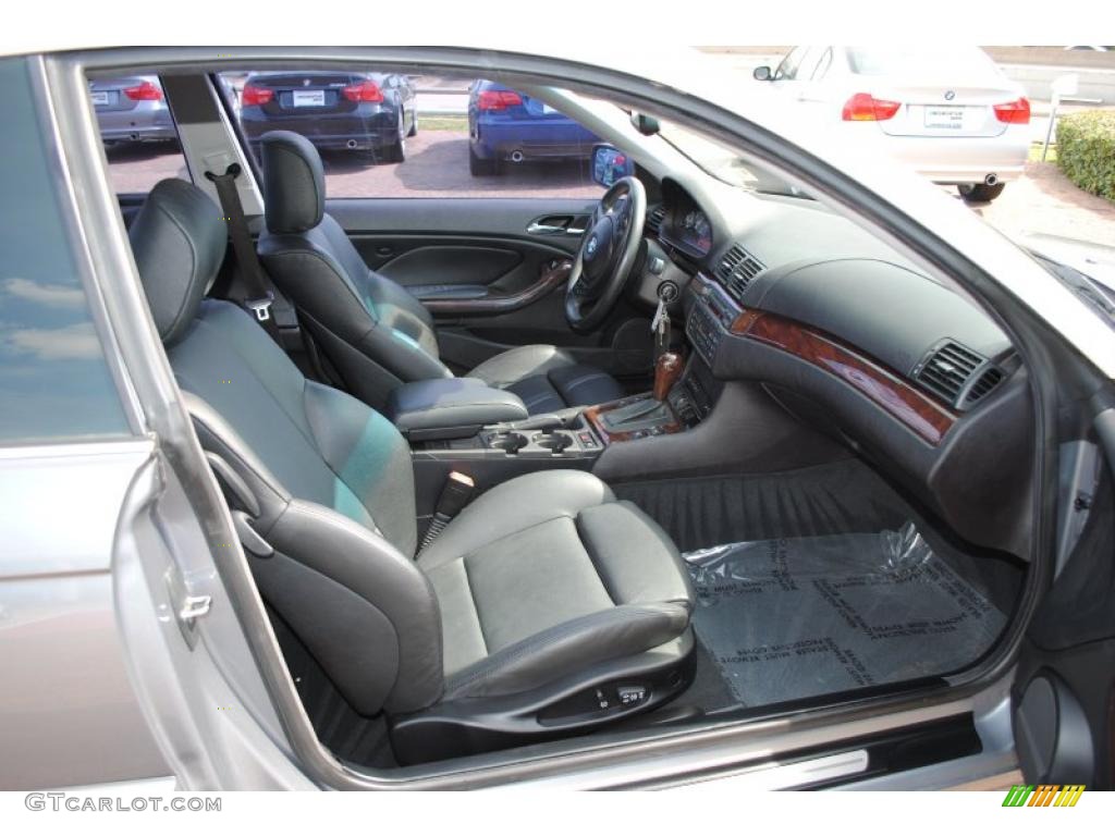 2004 3 Series 325i Coupe - Silver Grey Metallic / Black photo #9