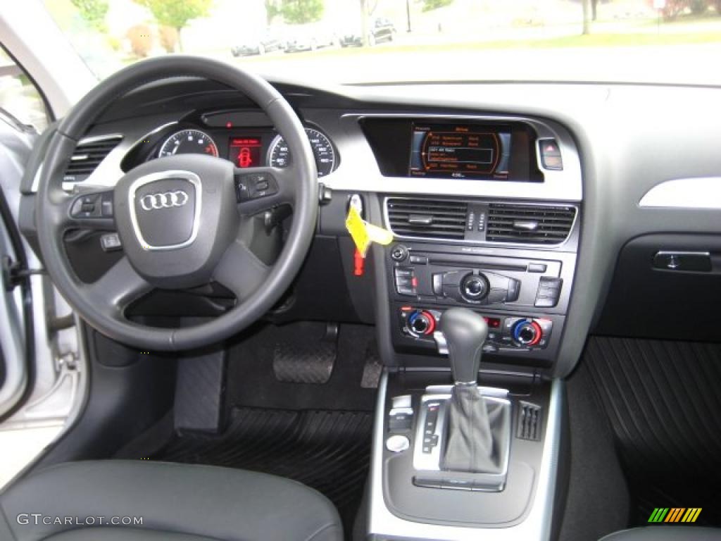 2009 Audi A4 2.0T quattro Sedan Black Dashboard Photo #38524491