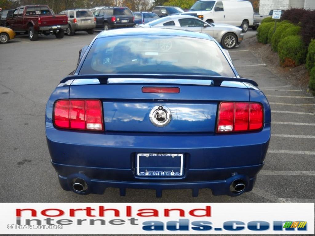 2007 Mustang GT Premium Coupe - Vista Blue Metallic / Dark Charcoal photo #7
