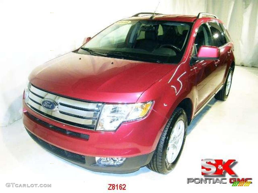 2008 Edge SEL AWD - Redfire Metallic / Charcoal photo #1